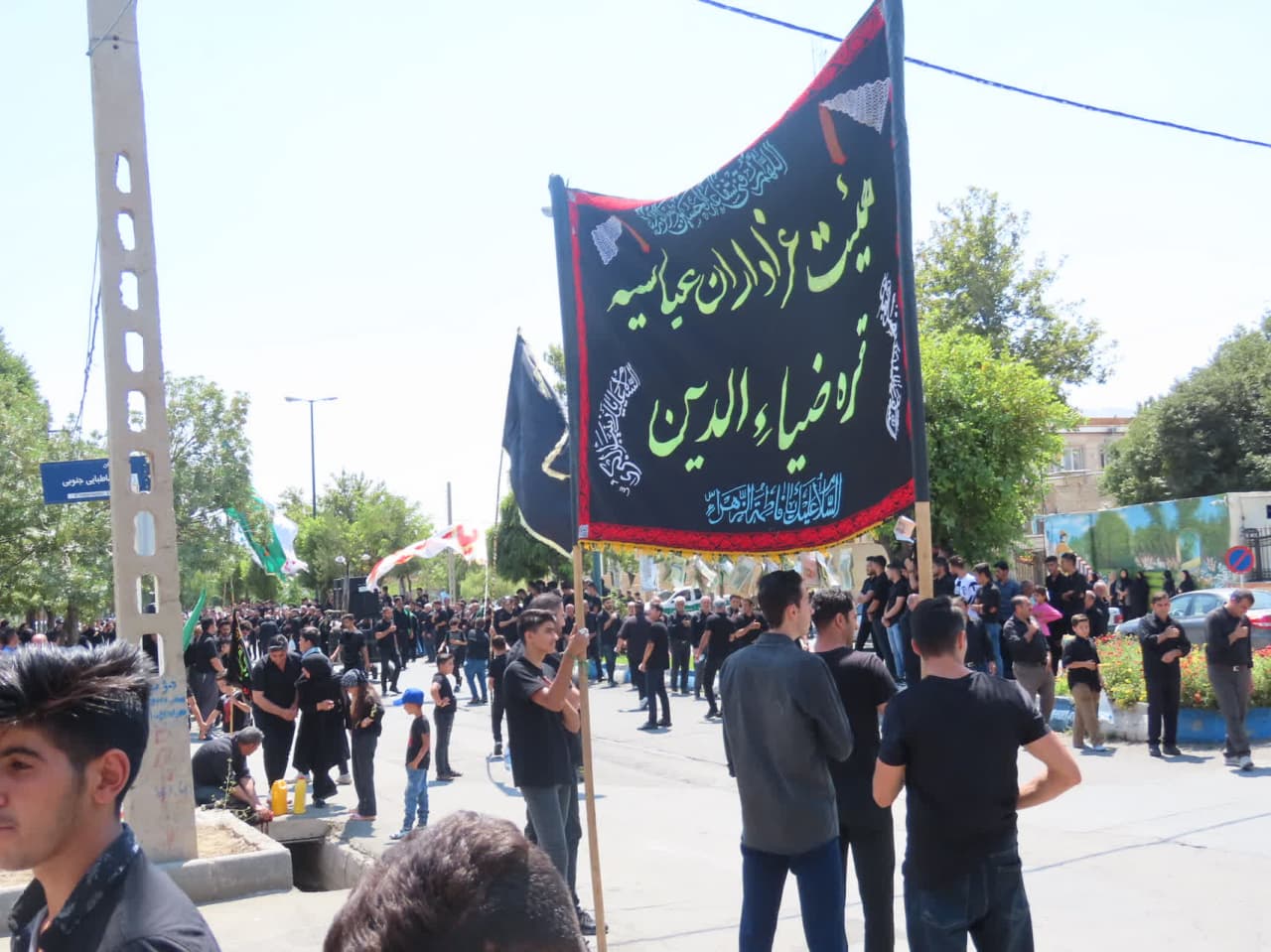 حضور فرماندار چایپاره در مراسم عزاداری و سینه زنی