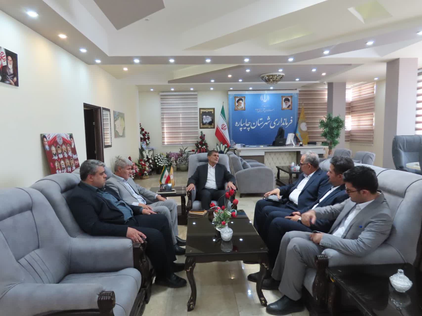 دیدار مدیر امور شعب پست بانک استان آذربایجان غربی با سرپرست فرمانداری شهرستان چایپاره