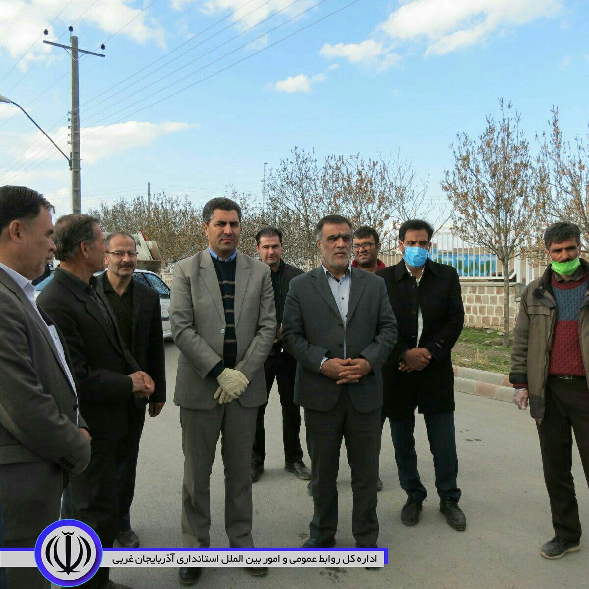 بازدید فرماندار از مانور گندزدایی و ضدعفونی تمامی روستاهای شهرستان چایپاره