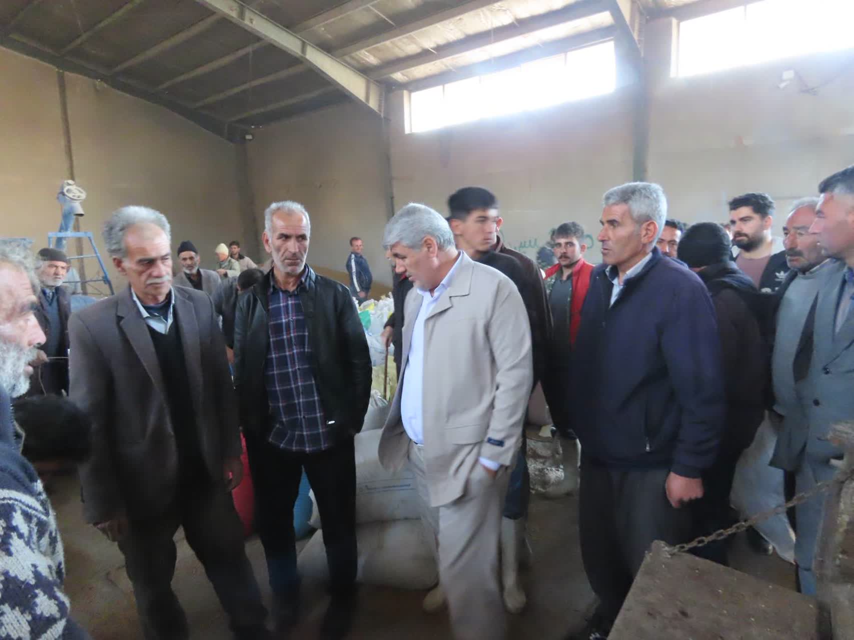 بازدید سرزده فرماندار چایپاره از روند توزیع نهاده‌های دامی