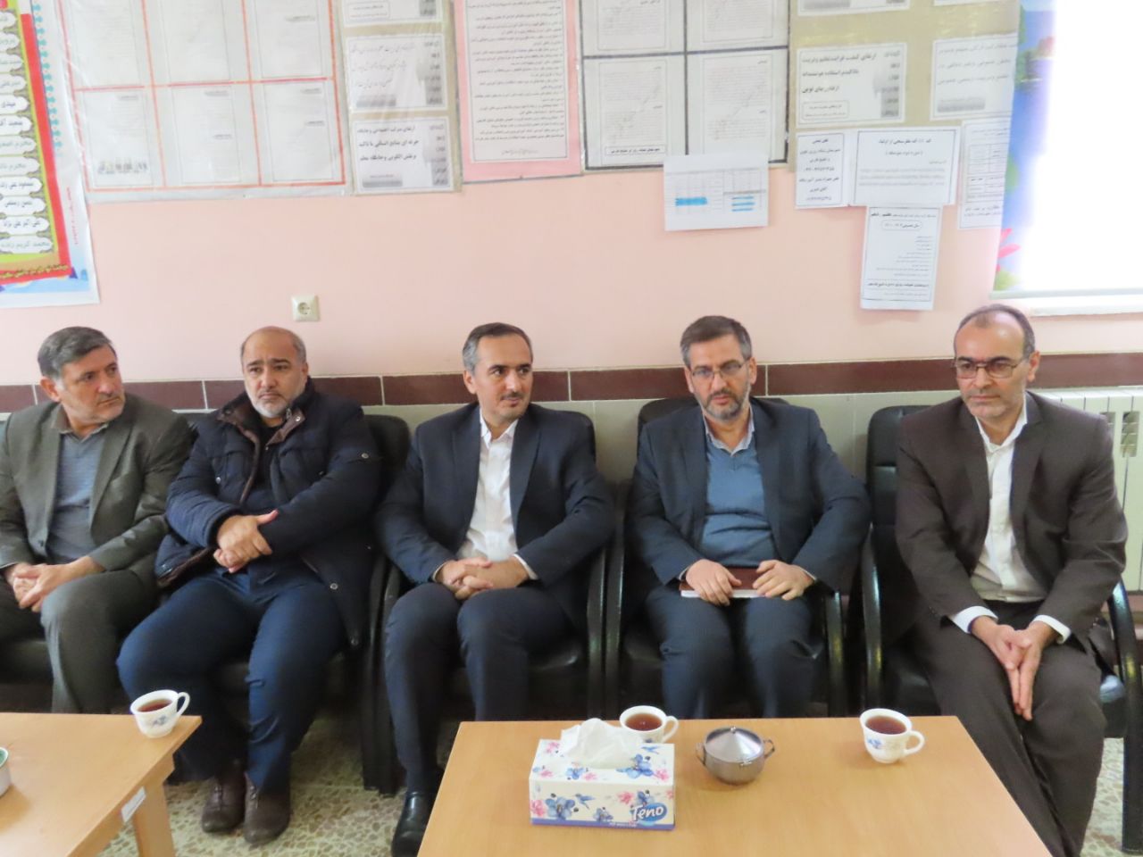 بازدید فرماندار شهرستان چایپاره از دبیرستان شبانه روزی خلیج فارس حاجیلار