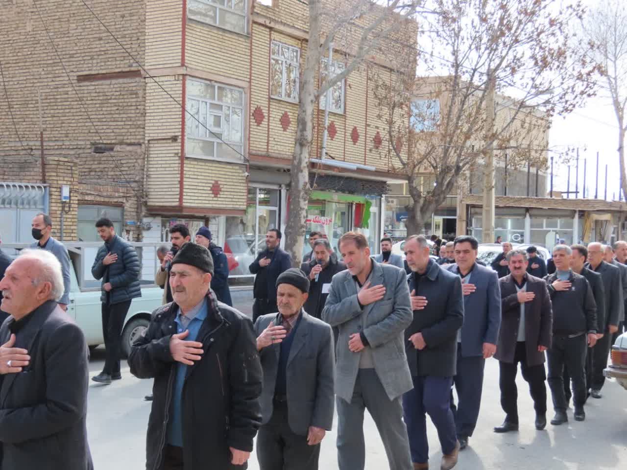 برگزاری مراسم عزاداری خیابانی شهادت حضرت علی(ع) و شهادت حضرت آیت الله العظمی امام خامنه ای در شهرستان چایپاره