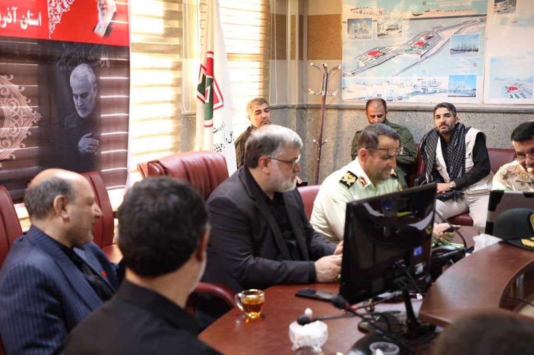 جلسه قرارگاه اربعین حسینی استان به ریاست محمدصادق معتمدیان استاندار آذربایجانغربی