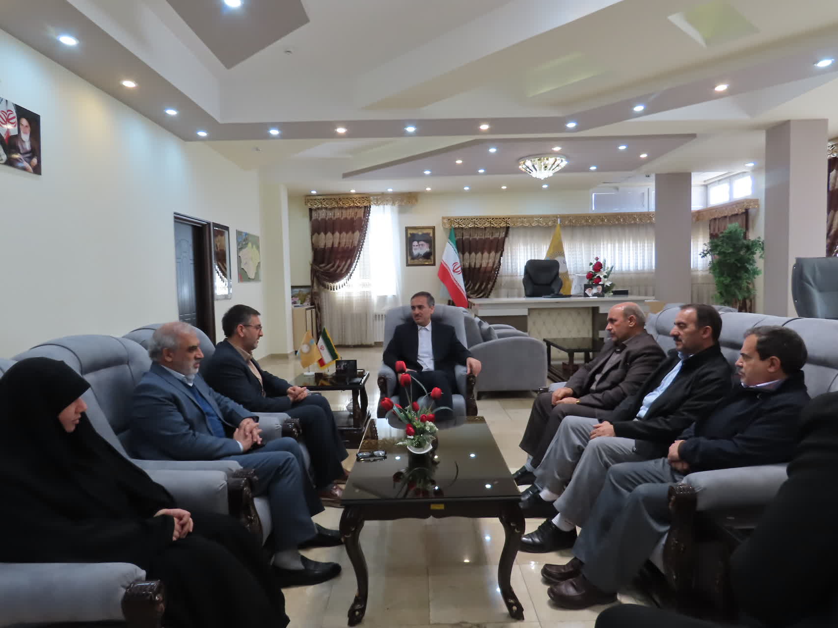 دیدار نوروزی روساء و مدیران دستگاه های اجرایی شهرستان با فرماندار چایپاره