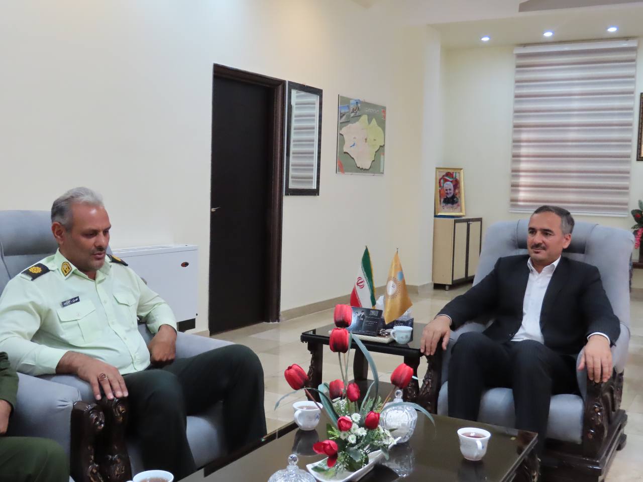 تجلیل از سربازان یگان حفاظت انتظامی و امریه فرمانداری شهرستان چایپاره