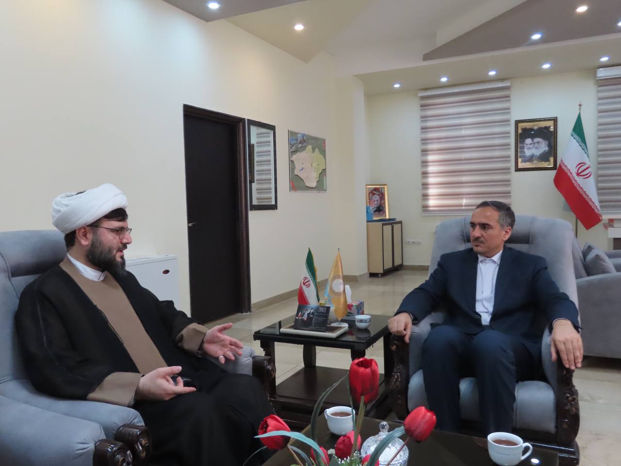 دیدار مدیر مهد قرآن شهرستان خوی با فرماندار شهرستان چایپاره
