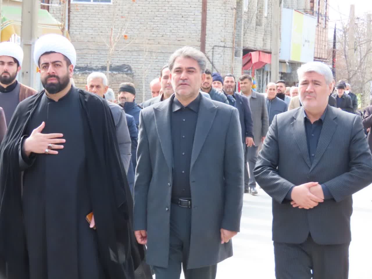 برگزاری مراسم عزاداری خیابانی شهادت حضرت علی(ع) و شهادت حضرت آیت الله العظمی امام خامنه ای در شهرستان چایپاره