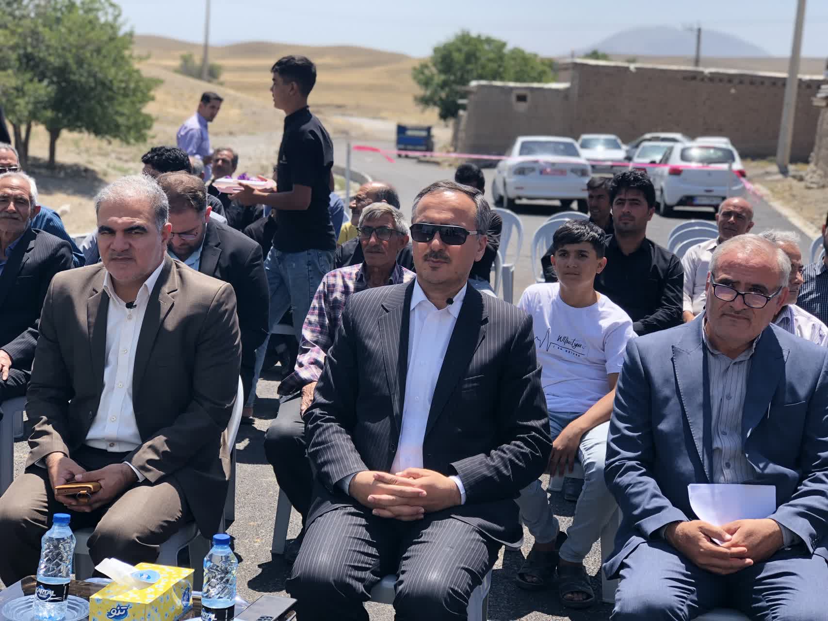 افتتاح طرح هادی و آسفالت معابر روستای قمیشگان سفلی