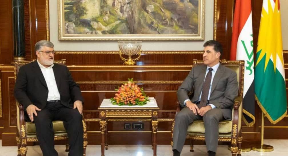 دیدار محمدصادق معتمدیان استاندار آذربایجانغربی با نچیروان بارزانی رییس اقلیم کردستان عراق