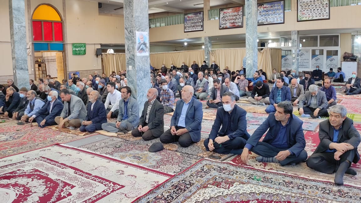 برگزاری نماز عبادی سیاسی جمعه با حضور فرماندار شهرستان.
