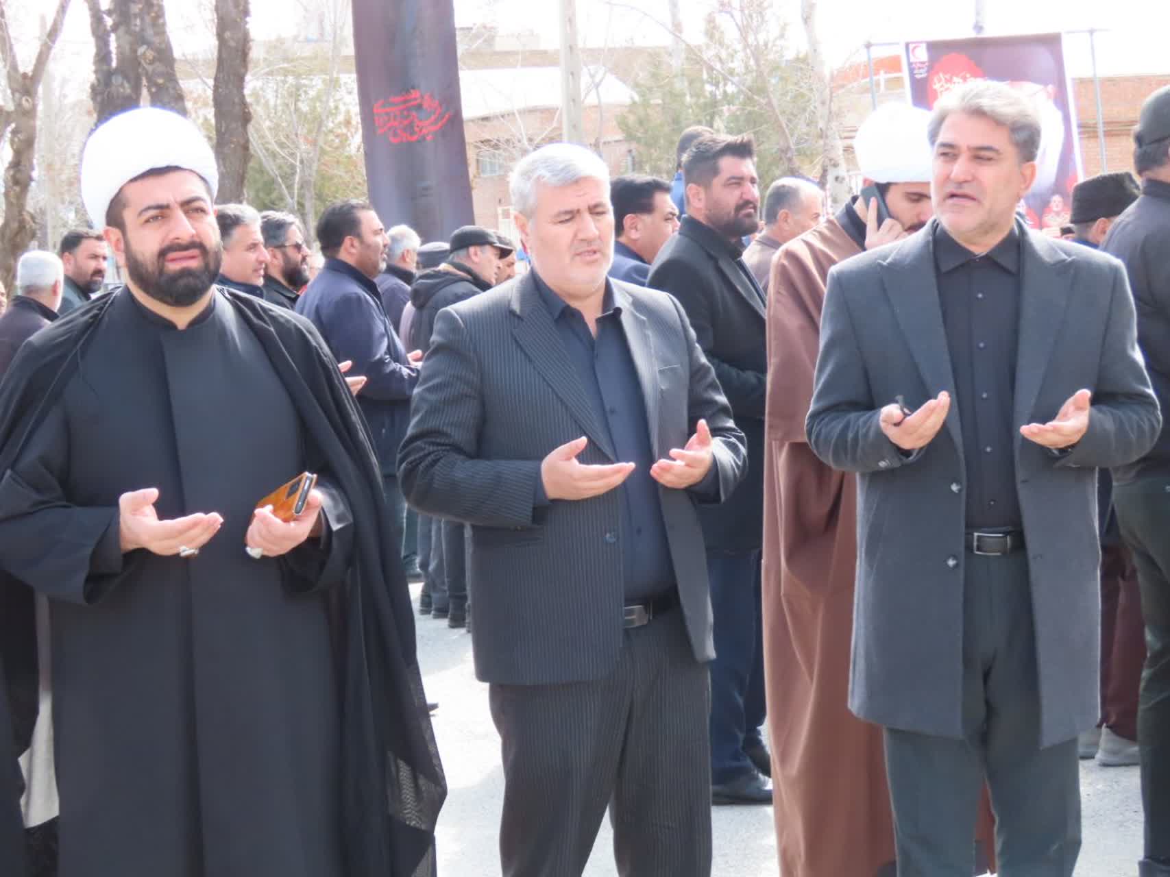 برگزاری مراسم عزاداری خیابانی شهادت حضرت علی(ع) و شهادت حضرت آیت الله العظمی امام خامنه ای در شهرستان چایپاره