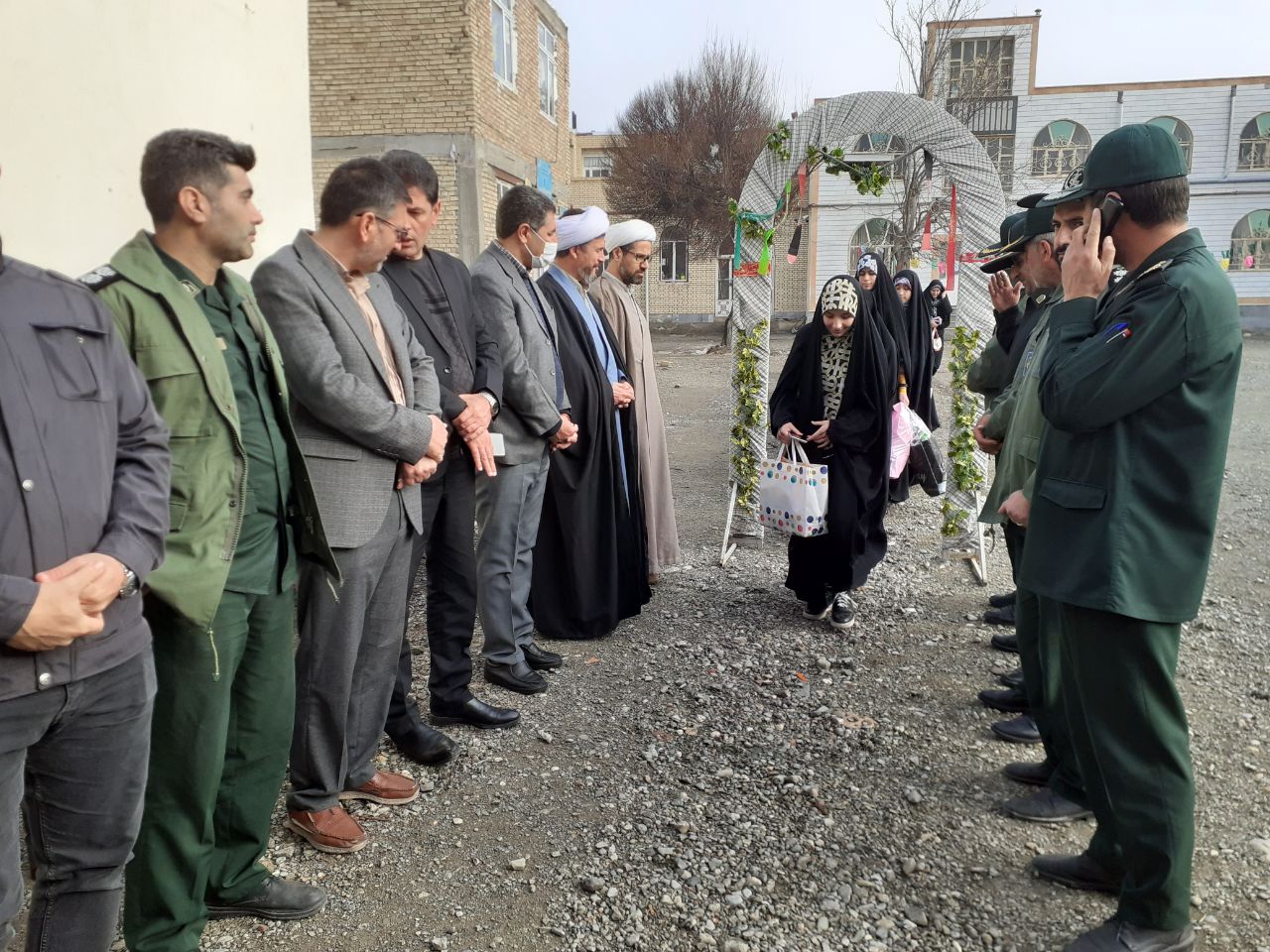 مراسم بدرقه کاروان راهیان نور شهرستان چایپاره