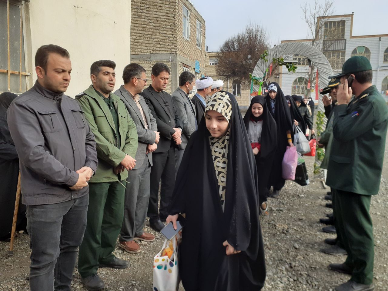 مراسم بدرقه کاروان راهیان نور شهرستان چایپاره