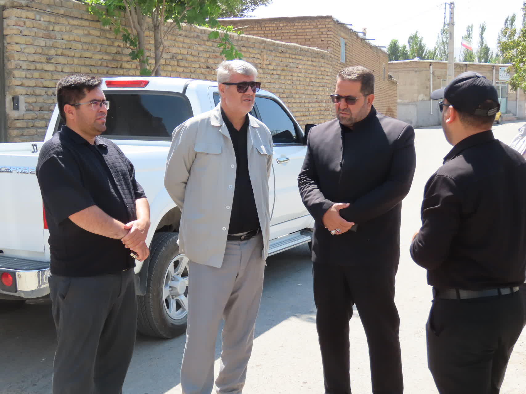 بازدید میدانی فرماندار و مدیر کل دفتر امور روستایی استانداری از روستاهای مارقشه و فیض آباد