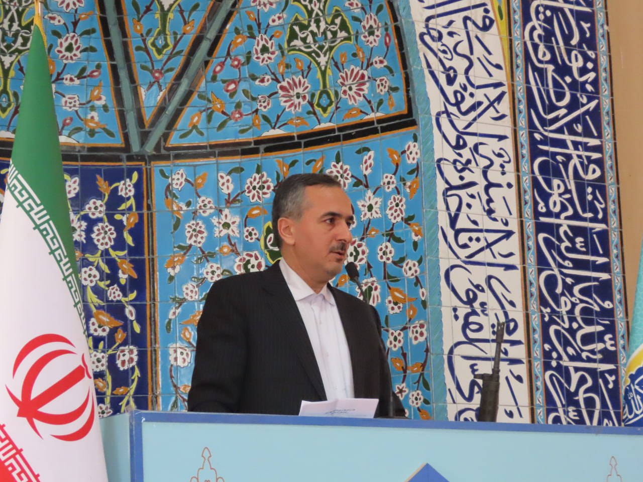 سخنرانی فرماندار شهرستان قبل از خطبههای نماز جمعه چایپاره؛ بهمناسبت ایامالله دهه فجر و چهل و ششمین سالگرد پیروزی شکوهمند انقلاب اسلامی