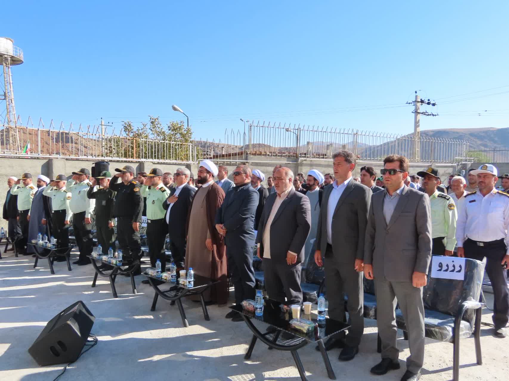 برگزاری آیین افتتاح ساختمان فرماندهی انتظامی بخش حاجیلار شهرستان چایپاره
