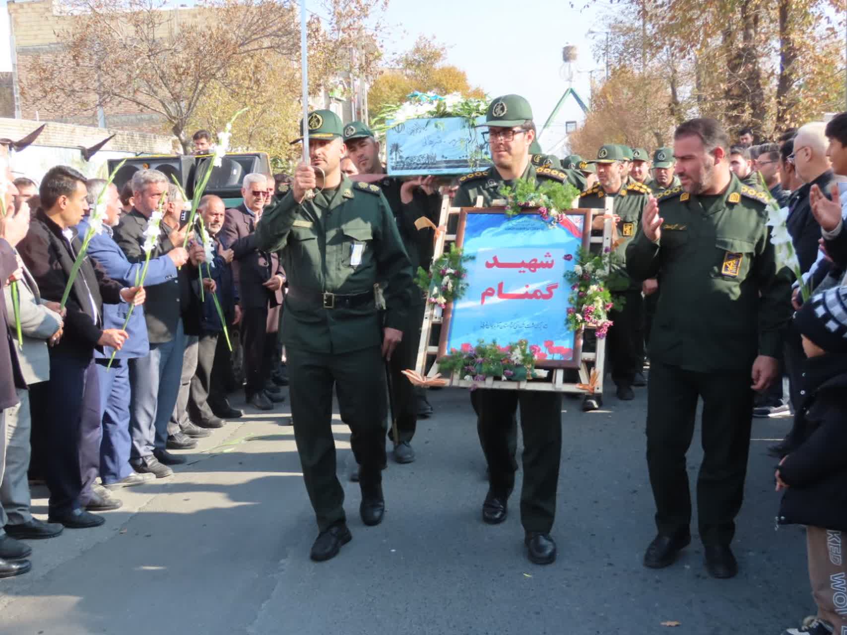 مراسم استقبال و تشییع شهید گمنام در شهرستان چایپاره