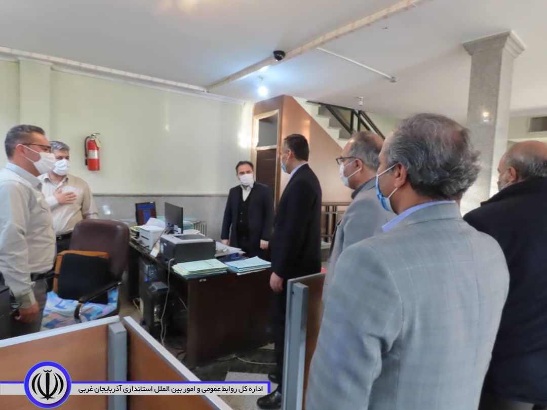 بازدید سرزده شکورزاده فرماندار شهرستان چایپاره از بانک ملی ایران