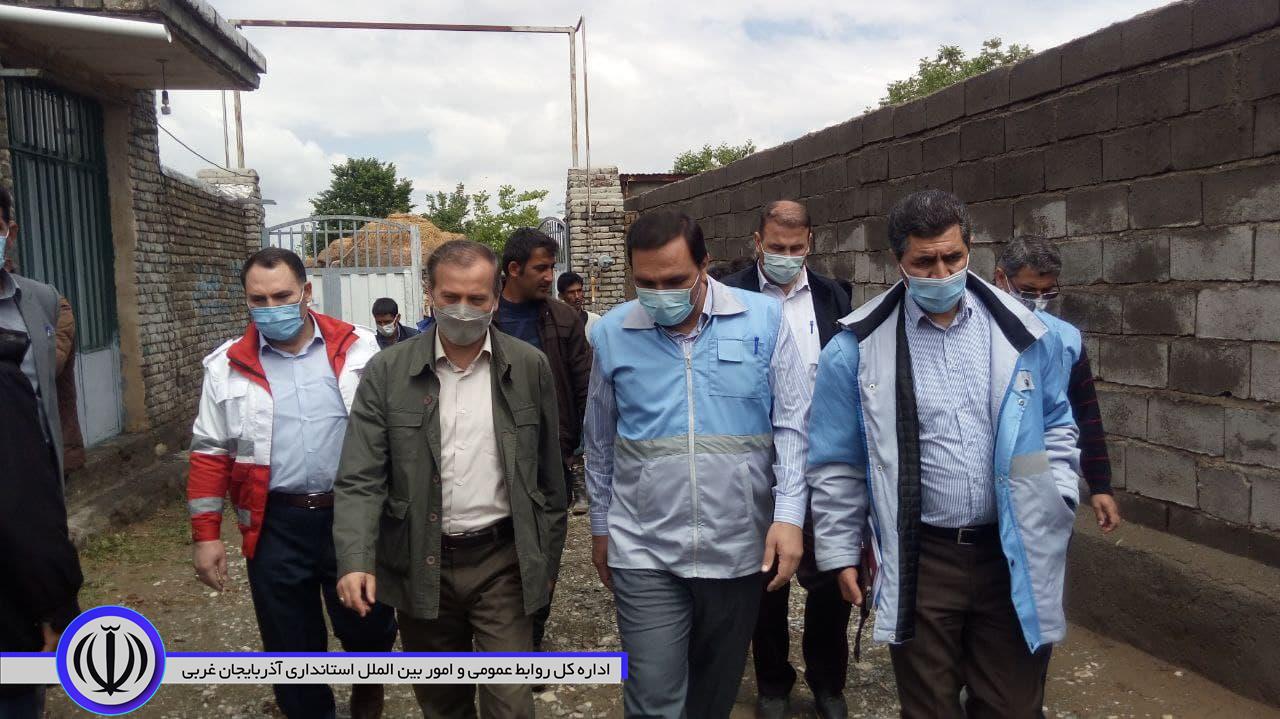 بازدید فرماندار چایپاره از مناطق سیل زده شهرستان چایپاره