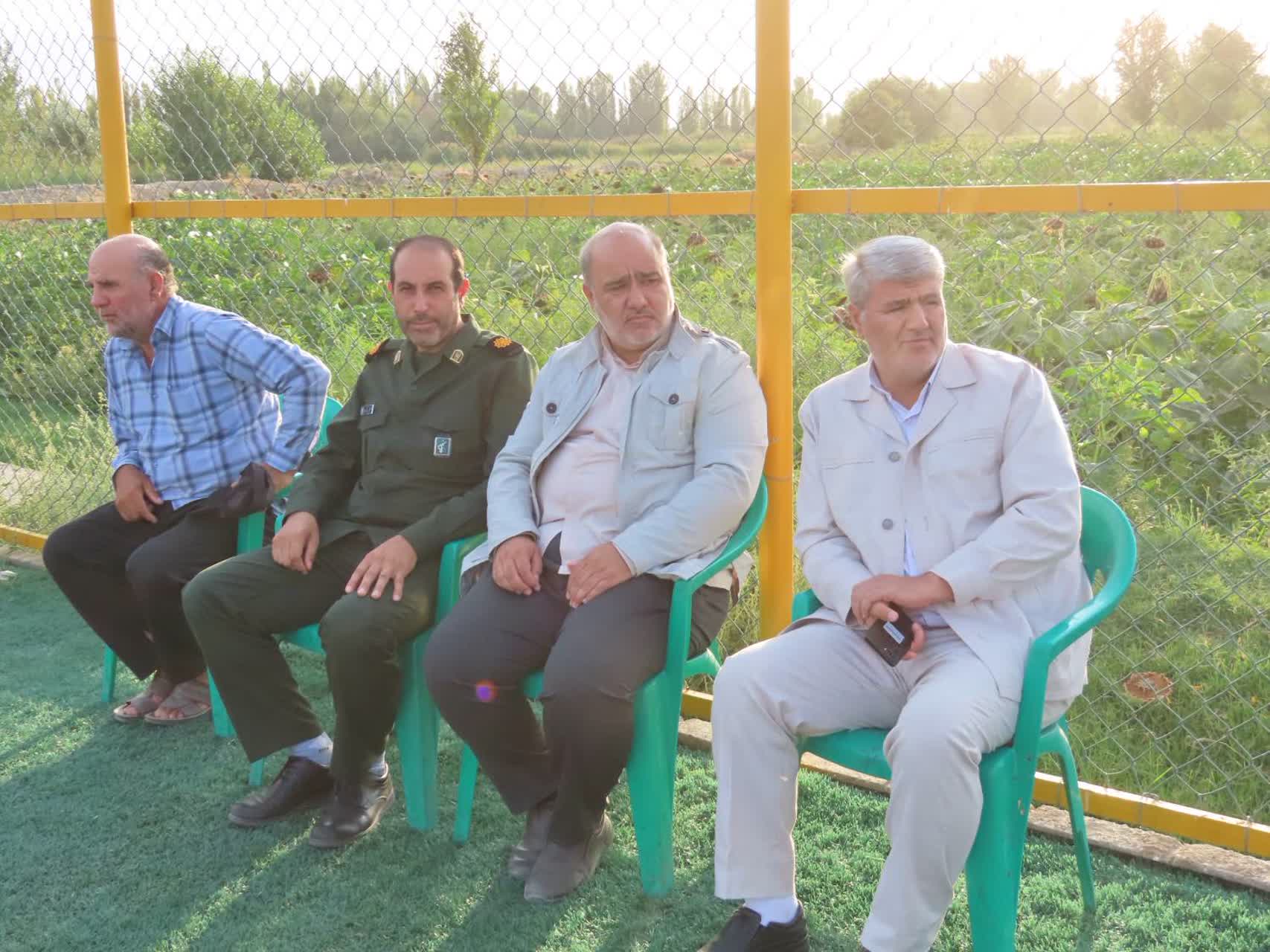 برگزاری مسابقه دوستانه فوتبال در شهر حاجیلار