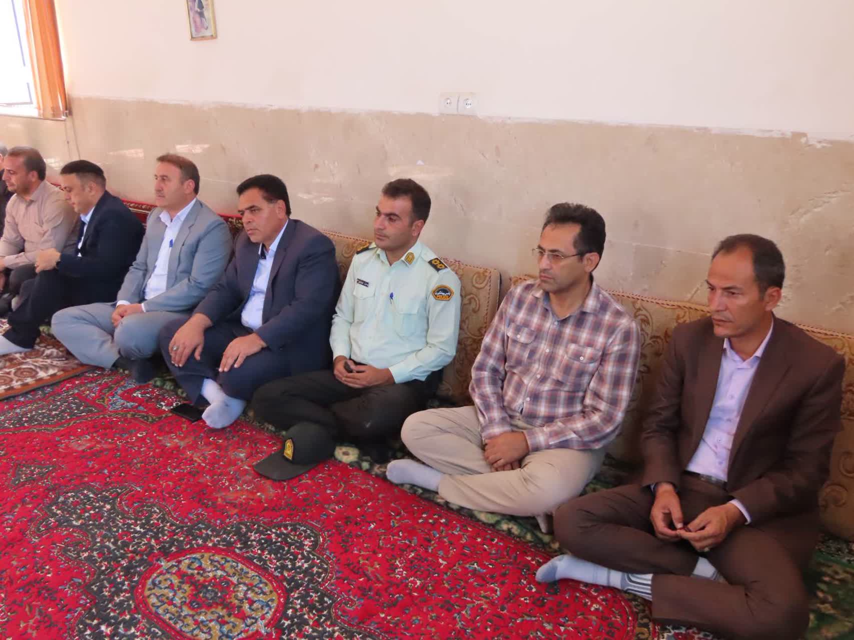 افتتاح پروژه گازرسانی به 4 روستای محور حمزیان