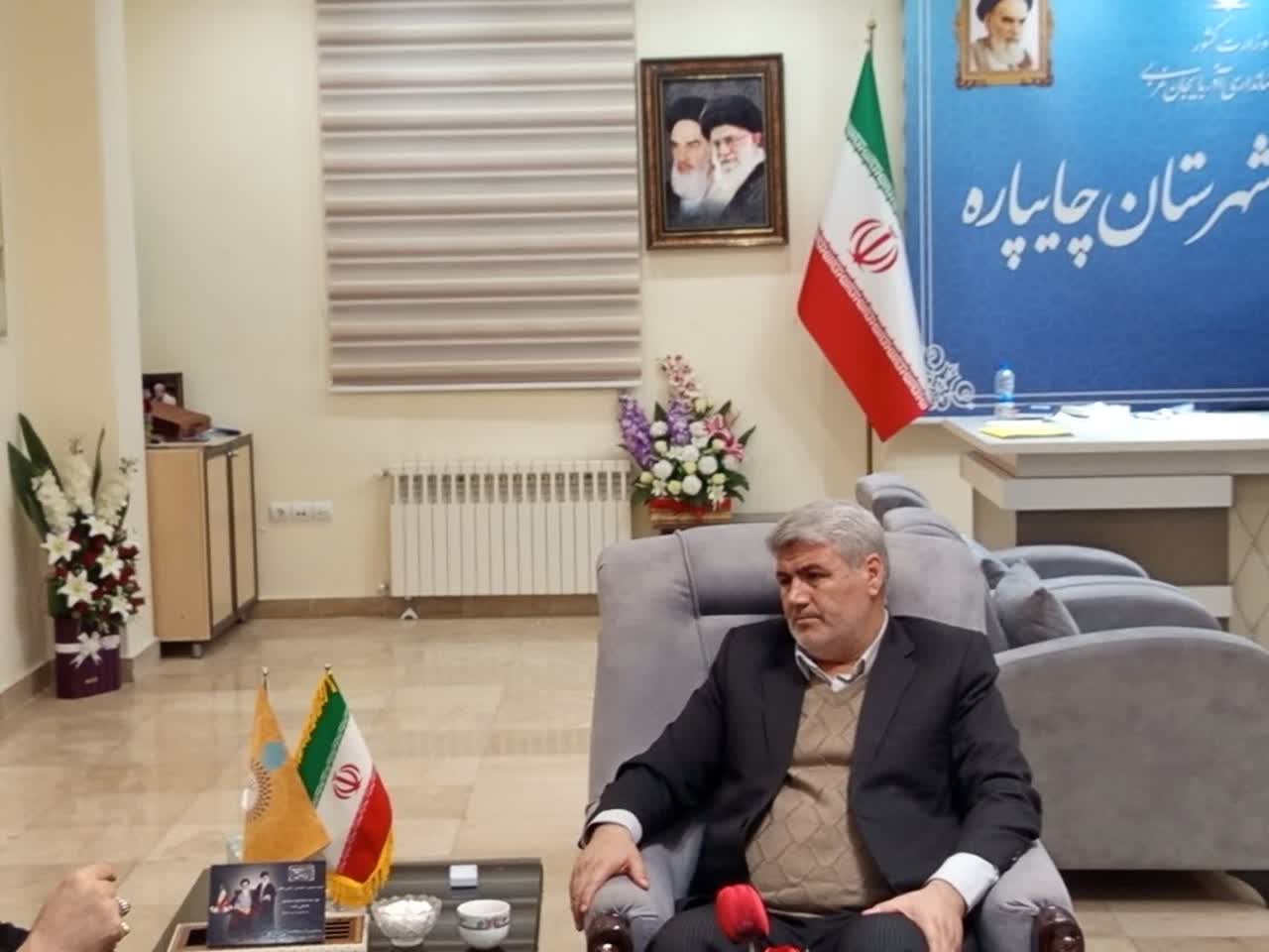 دیدار فرمانده ناحیه مقاومت بسیج سپاه شهرستان ارومیه با فرماندار چایپاره