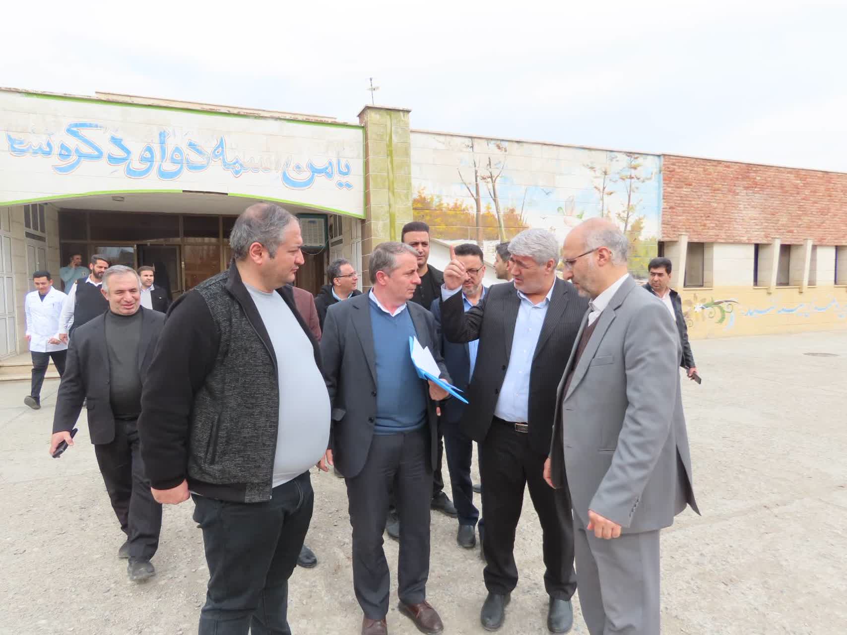 بازدید بازرس‌کل قضایی استان آذربایجان غربی از روند احداث و توسعه مراکز درمانی چایپاره