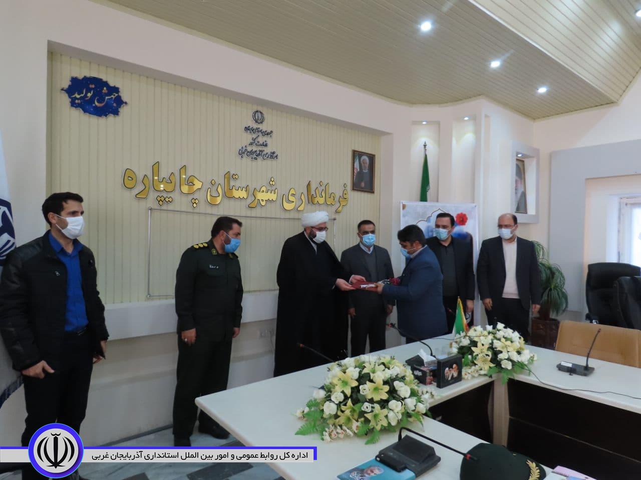 آئین تجلیل از پرستاران نمونه شهرستان چایپاره در سالروز میلاد با سعادت حضرت زینب (س) و روز پرستار