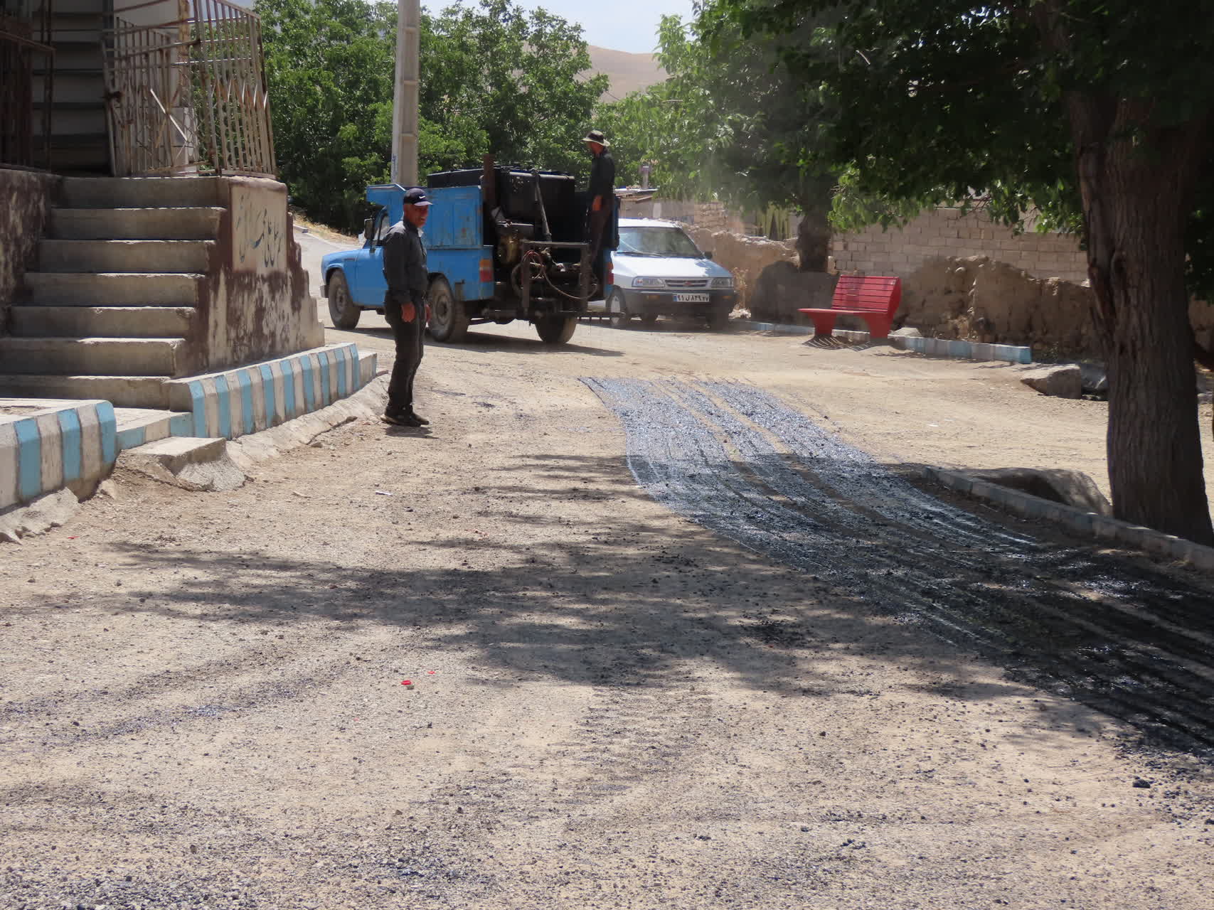 طرح عمرانی بهسازی و آسفالت معابر روستای قره کهریز آماده افتتاح شد