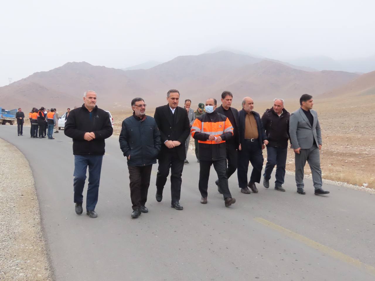 بازدید معاون سیاسی و اجتماعی استاندار آذربایجان غربی از پروژه راه روستایی طاهر آباد