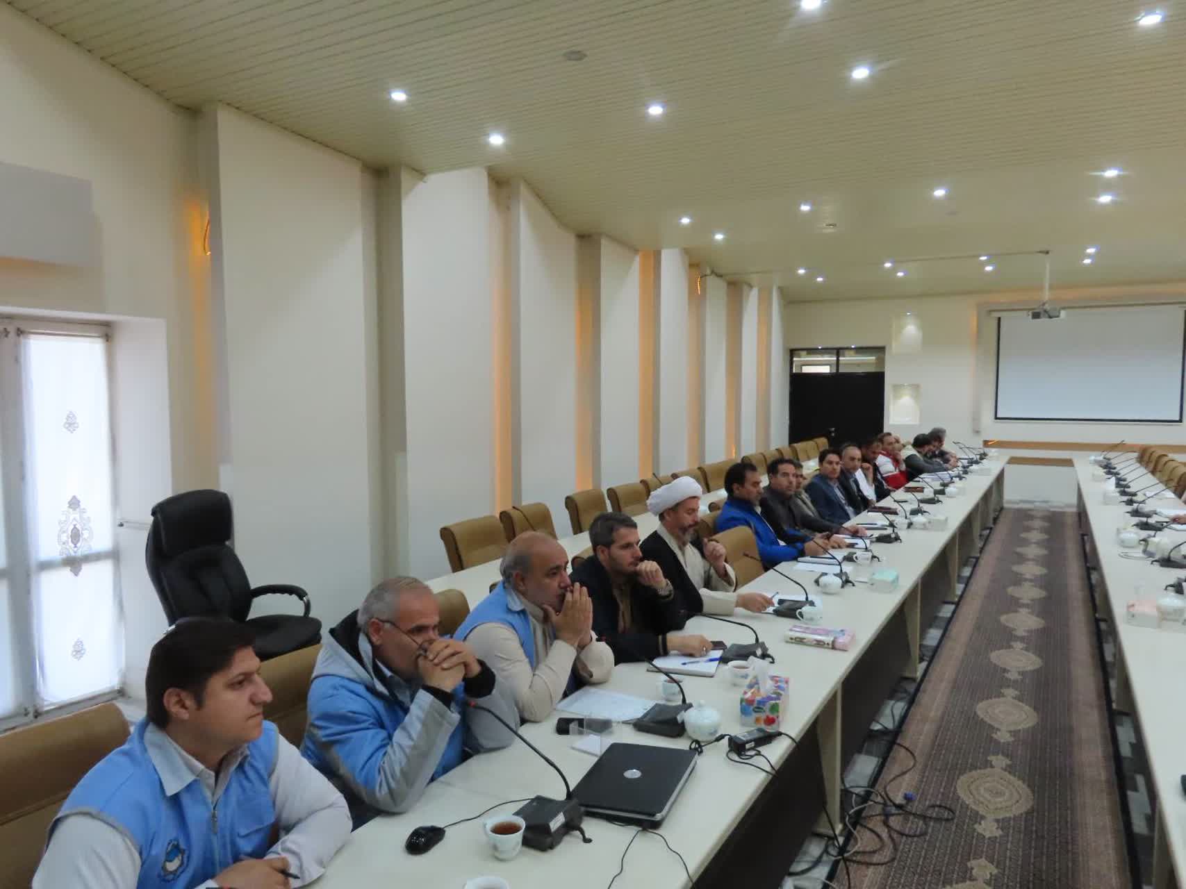 برگزاری جلسه ستاد پیشگیری ، هماهنگی و فرماندهی عملیات پاسخ به بحران