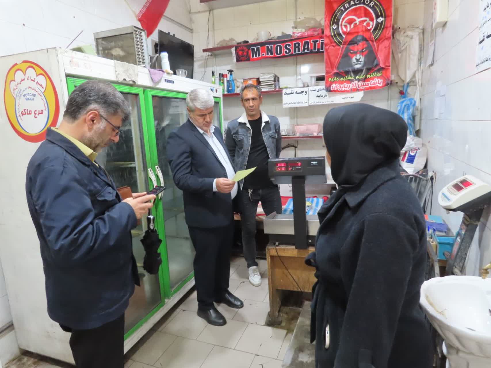 بازدید سرزده فرماندار چایپاره از سطح بازار شهرستان