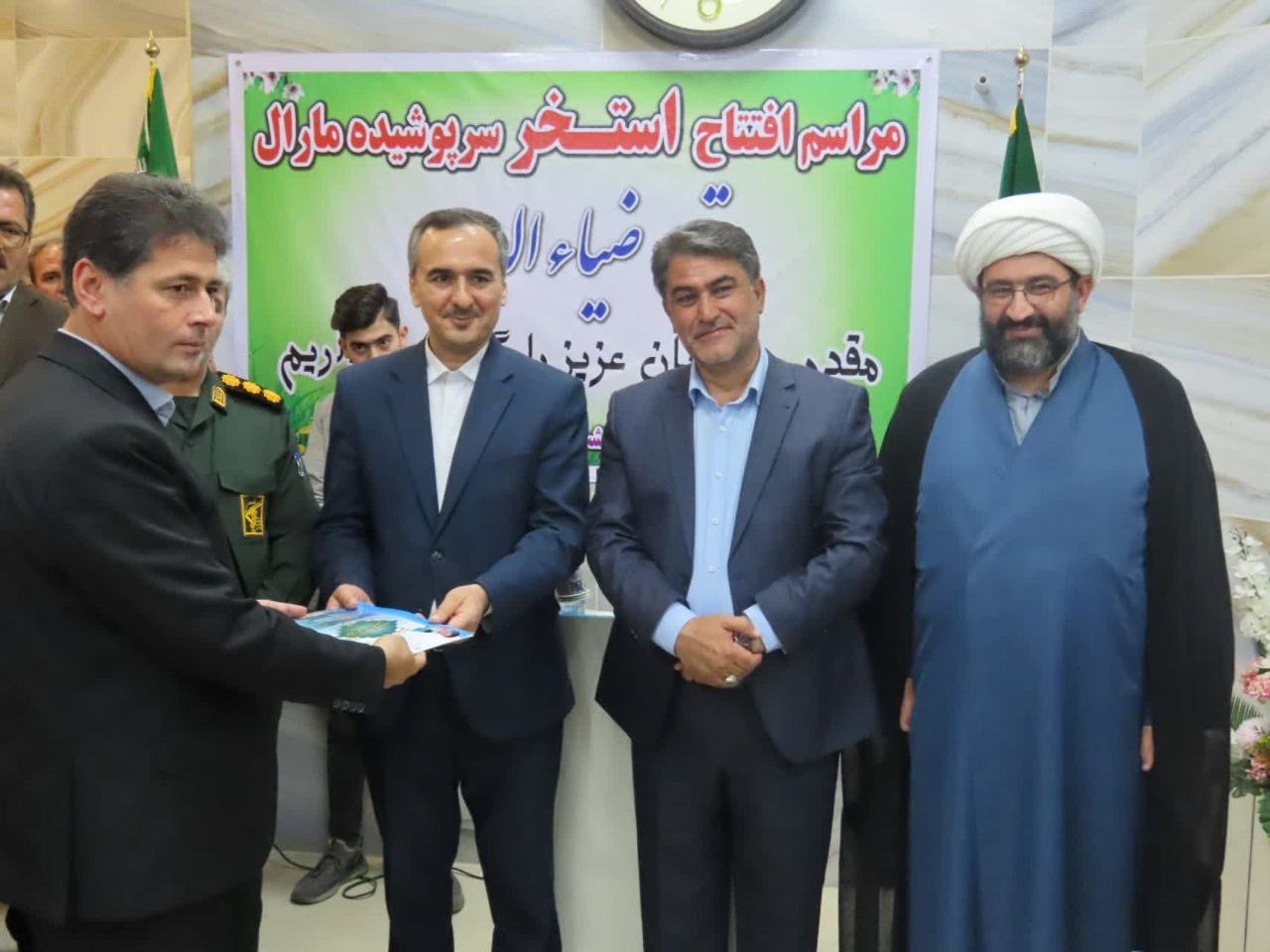 مراسم افتتاح استخر سرپوشیده مارال