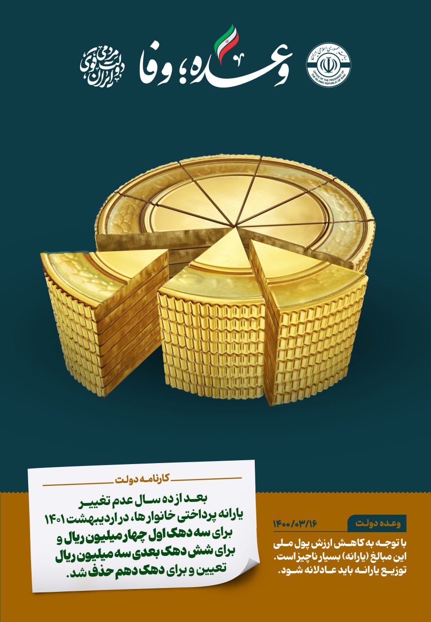 وعده؛ وفا: با محوریت وعدههای محققشده دولت