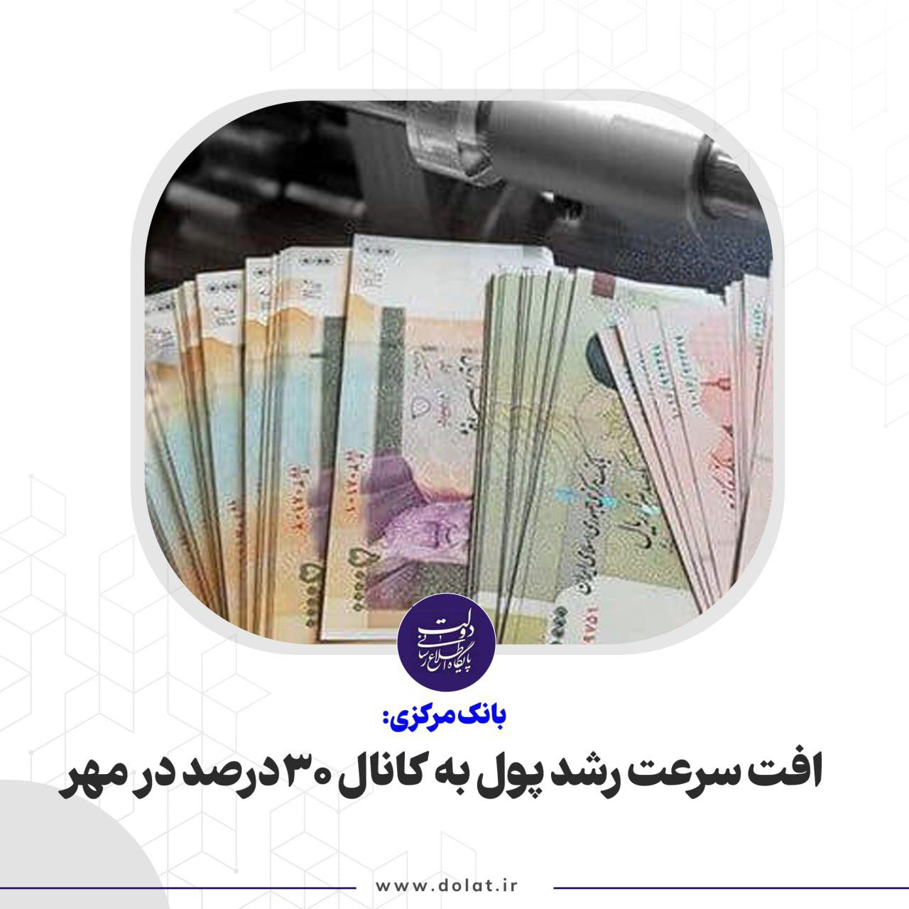 افت سرعت رشد پول به کانال 30درصد در مهر/ انتظارات تورمی سریعتر از تورم کاهش یافت