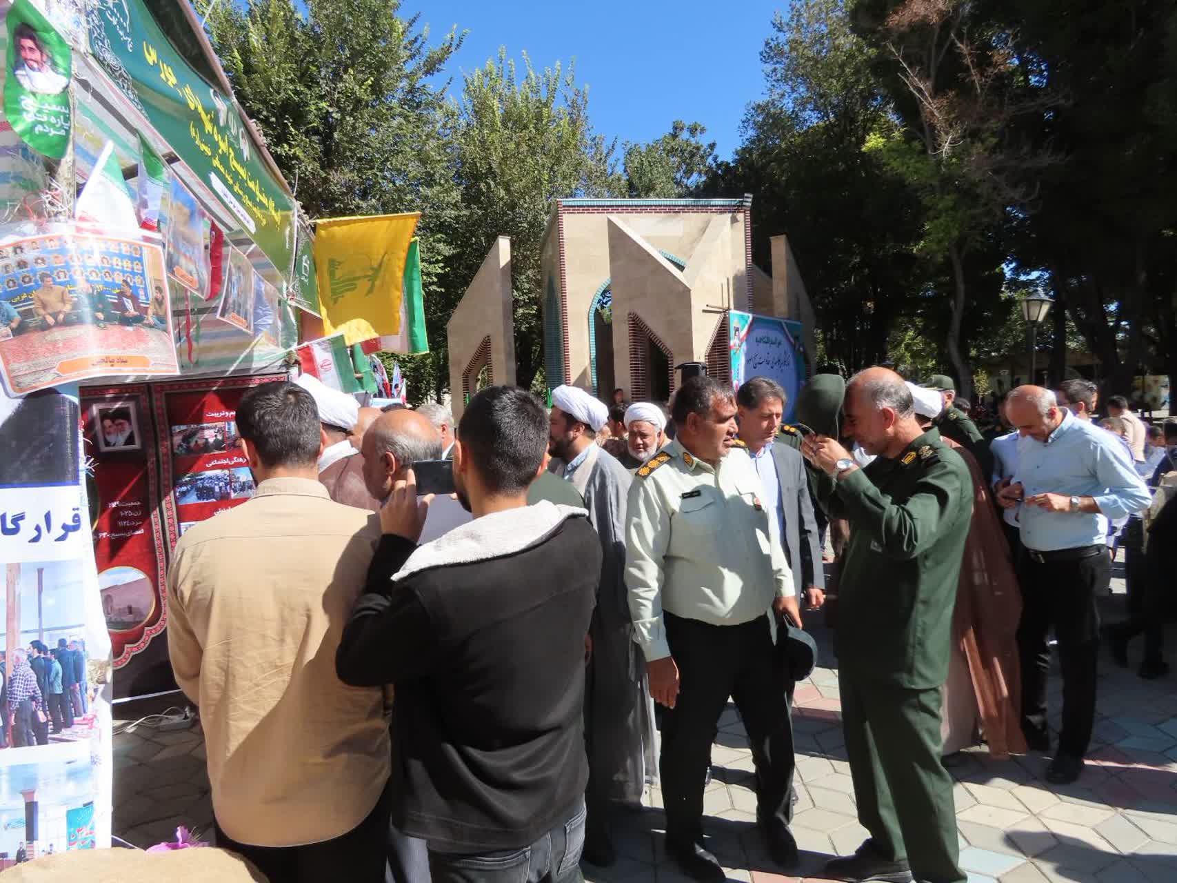 مراسم افتتاح نمایشگاه پایگاههای مقاومت اسوه ناحیه چایپاره