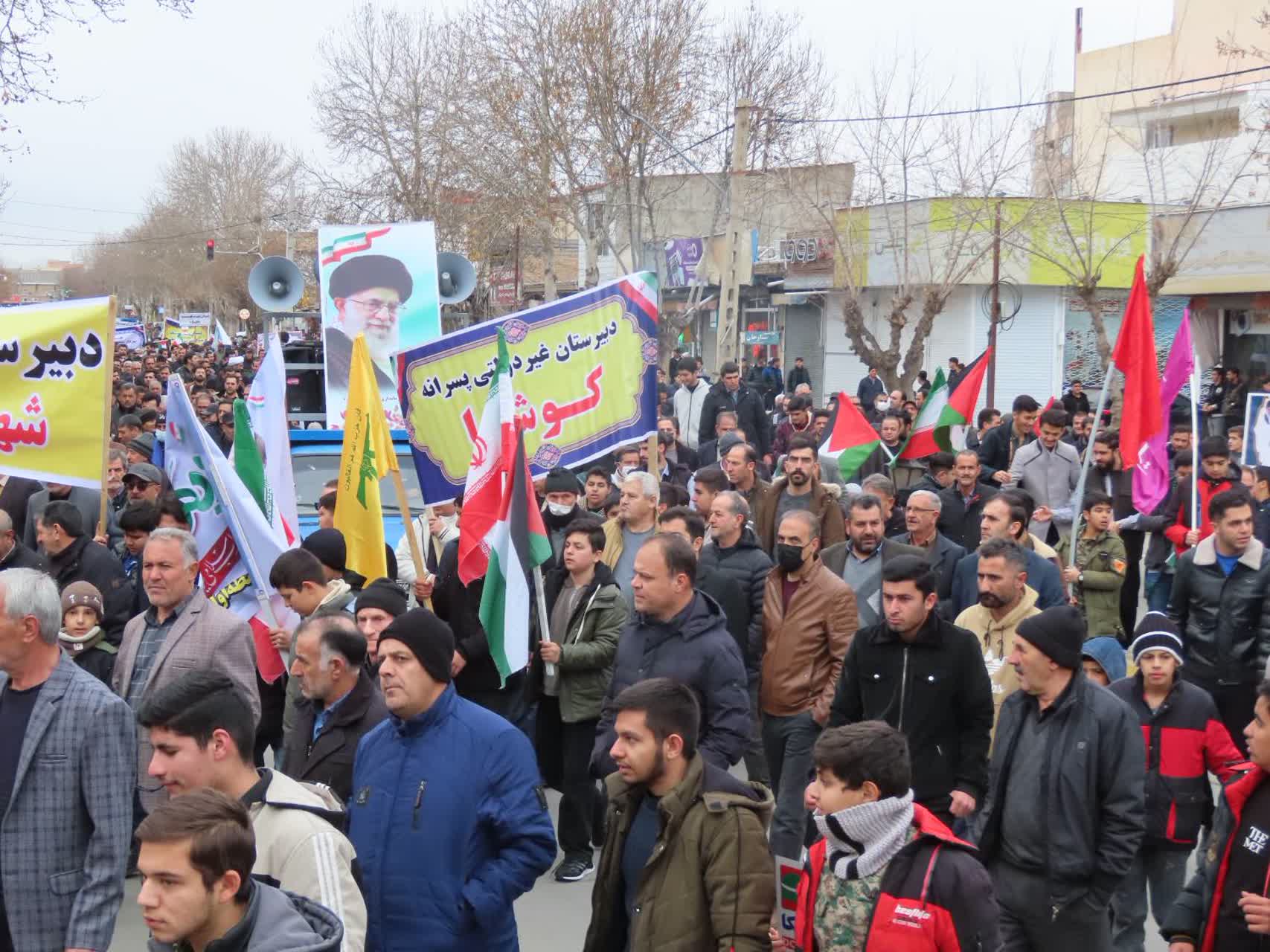 همزمان با سراسر کشور ، راهپیمایی حماسی و دشمن شکن یوم الله 22 بهمن مردم شهرستان چایپاره