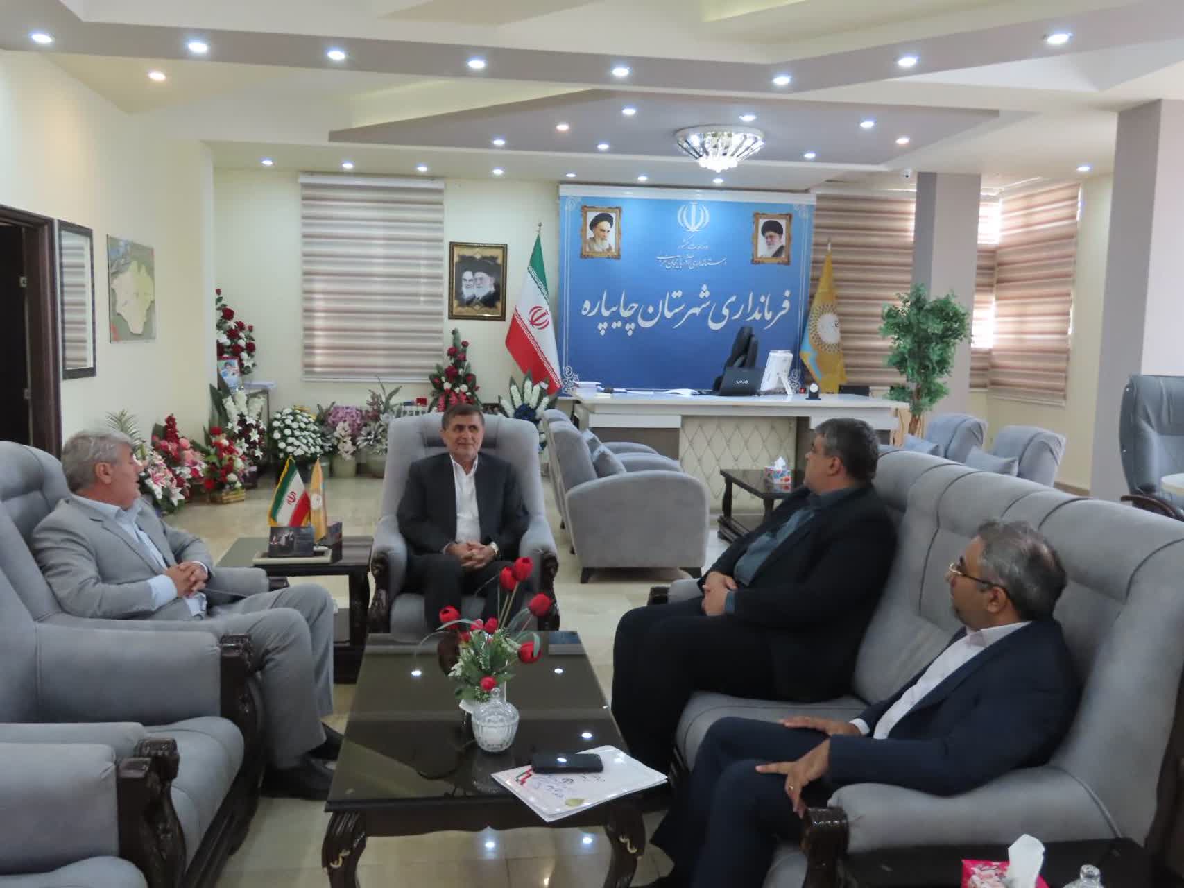 دیدار معاون توسعه مدیریت و منابع استاندار آذربایجانغربی با سرپرست فرمانداری شهرستان چایپاره