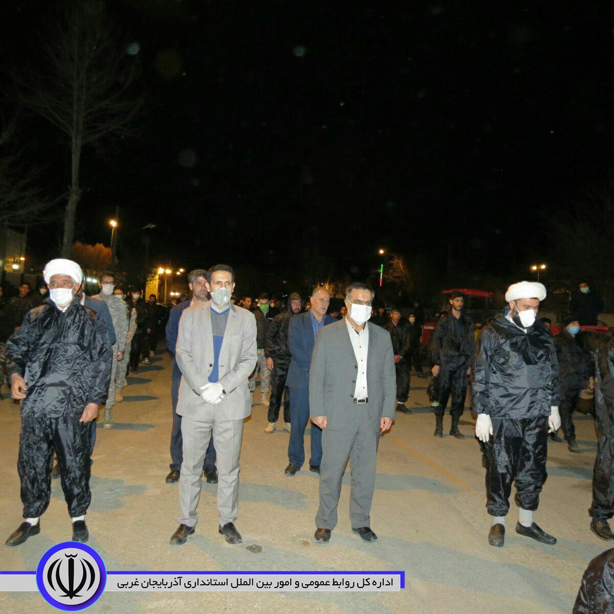 ضدعفونی کردن معابر و اماکن عمومی درشهرستان چایپاره