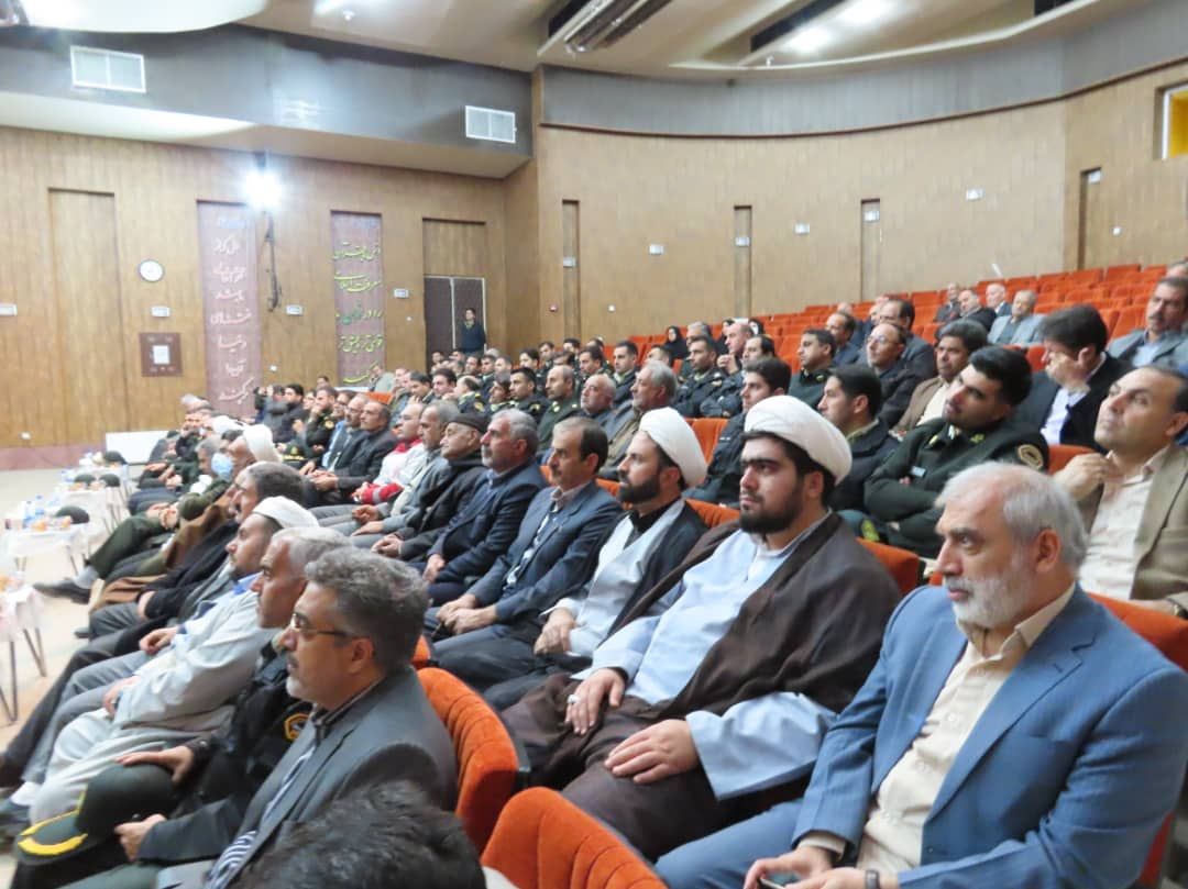 آیین تکریم و معارفه فرمانده انتظامی شهرستان چایپاره