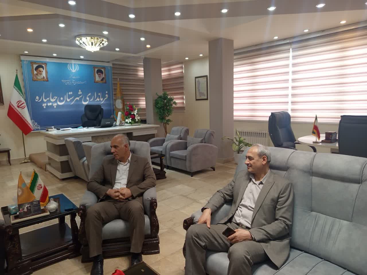 تأکید بر حمایت از سرمایه‌گذاران در دیدار سرپرست معاونت هماهنگی امور اقتصادی استانداری آذربایجان غربی با فرماندار چایپاره