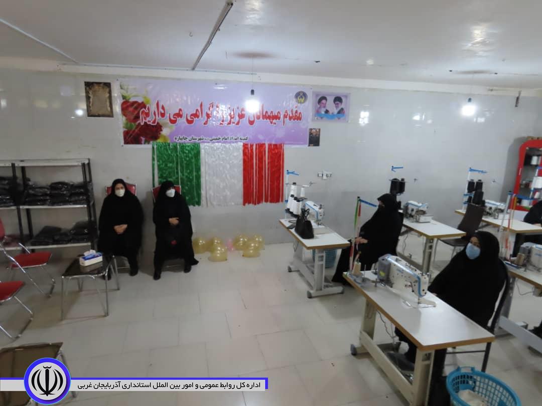 آئین افتتاح تولیدی پوشاک صدف در شهرستان چایپاره برگزار شد