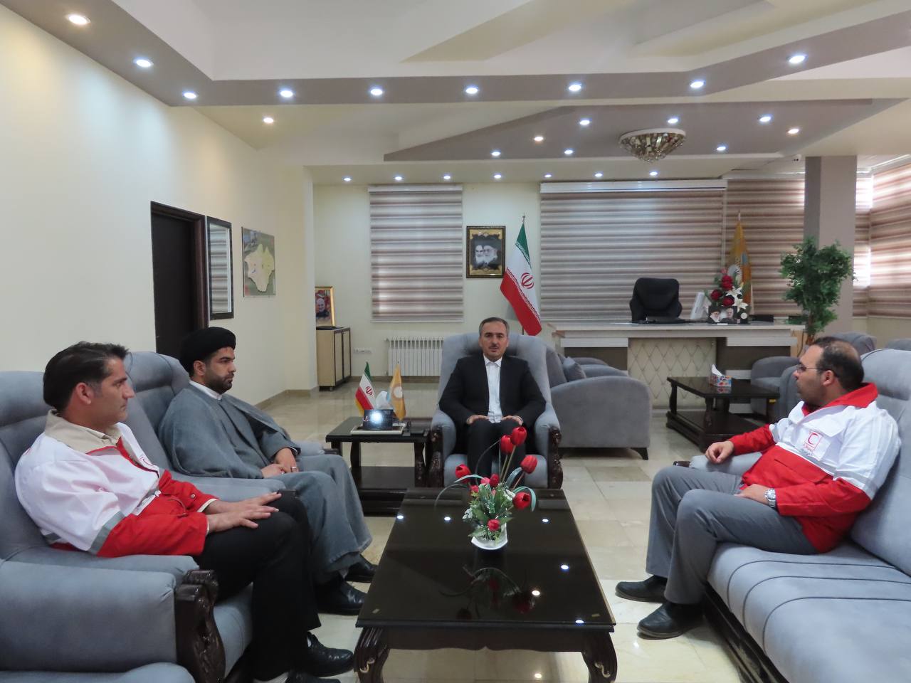 دیدار نوروزی روساء و مدیران دستگاه های اجرایی با فرماندار چایپاره