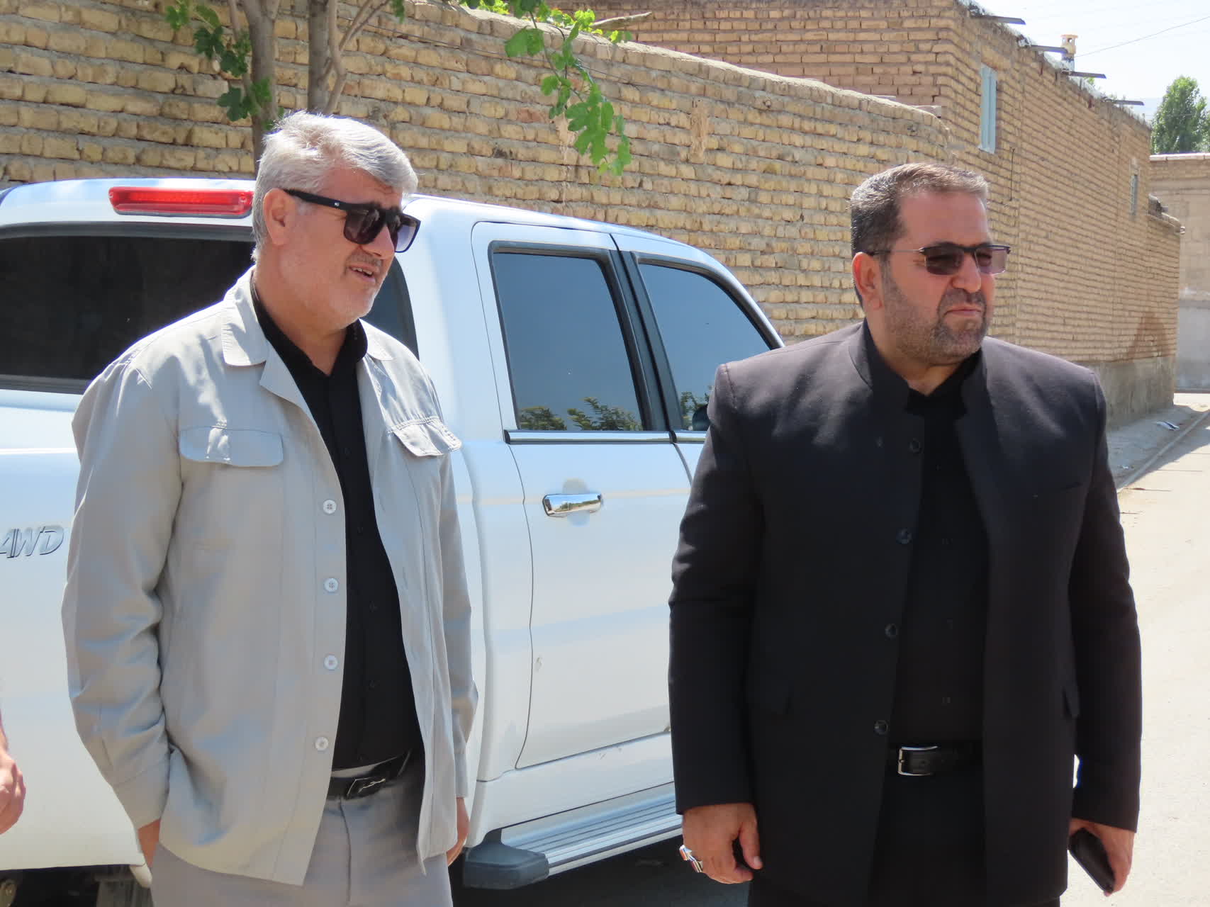 بازدید میدانی فرماندار و مدیر کل دفتر امور روستایی استانداری از روستاهای مارقشه و فیض آباد