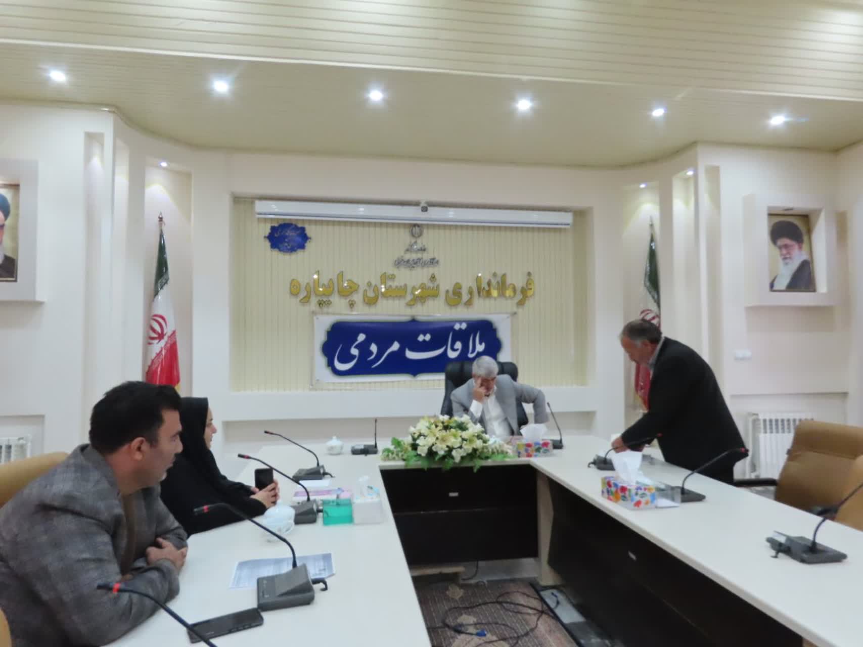 احصاء و بررسی مشکلات مردمی توسط فرماندار شهرستان چایپاره