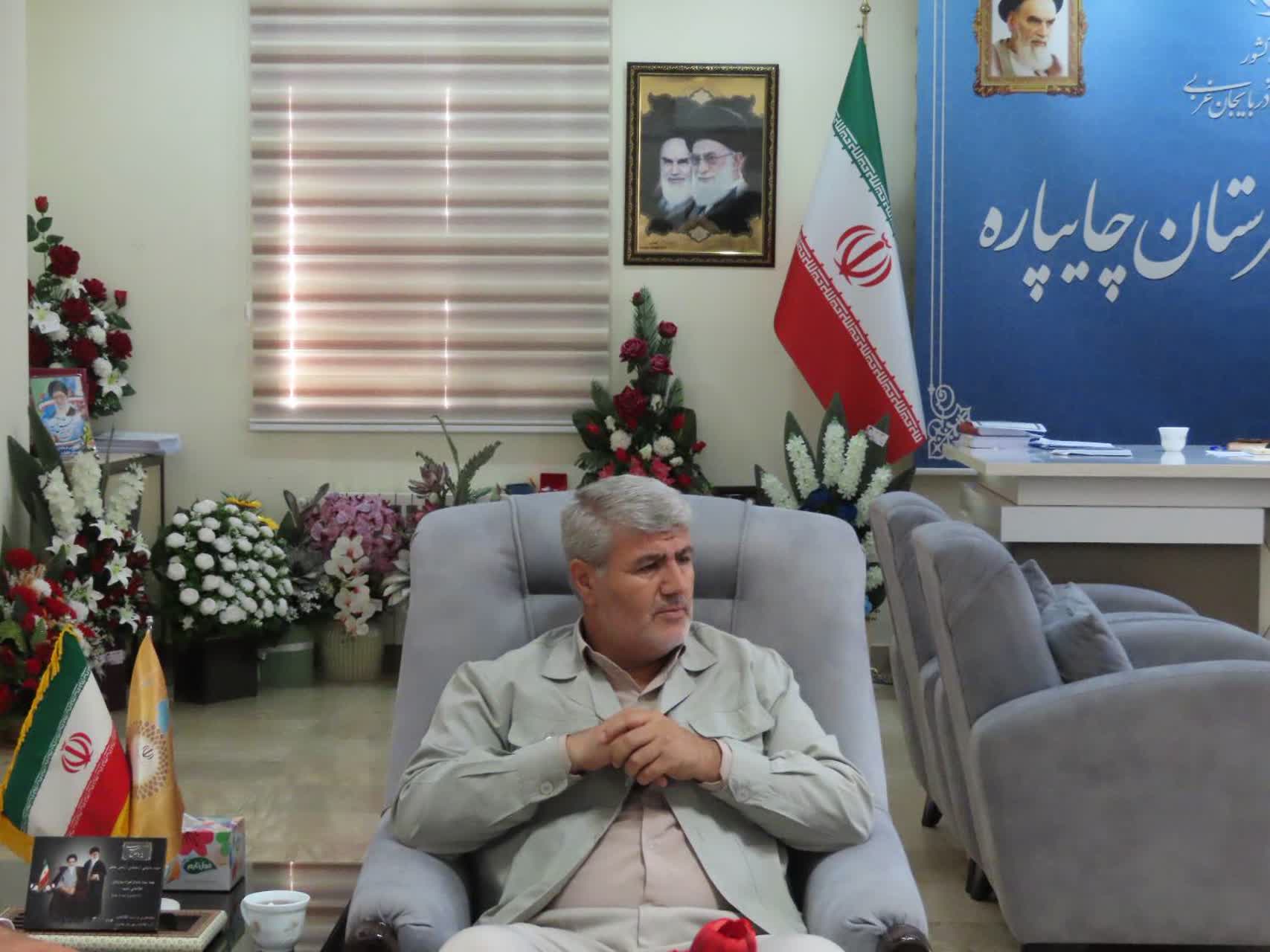 دیدار مجری طرحهای اشتغال آفرین بنیاد برکت در استان با سرپرست فرمانداری چایپاره جهت تبریک انتصاب ایشان