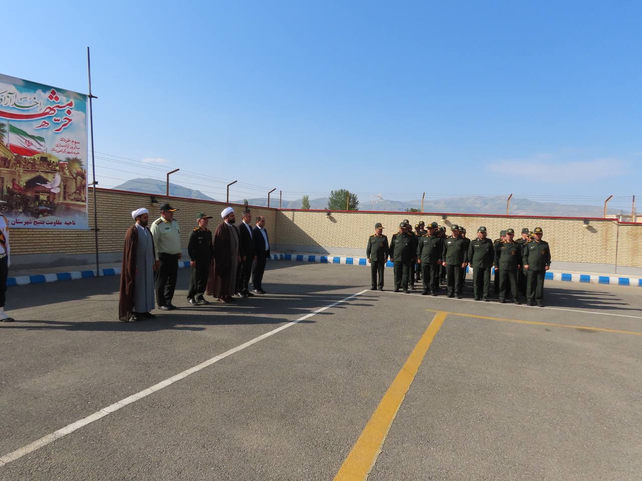مراسم صبحگاه مشترک نیروهای نظامی ، انتظامی و بسیج در شهرستان چایپاره برگزار شد