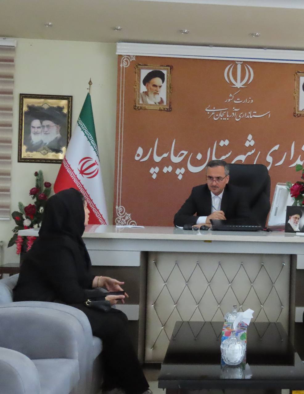 ارائه گزارش عملکرد دستگاه های اجرایی به فرماندار شهرستان چایپاره