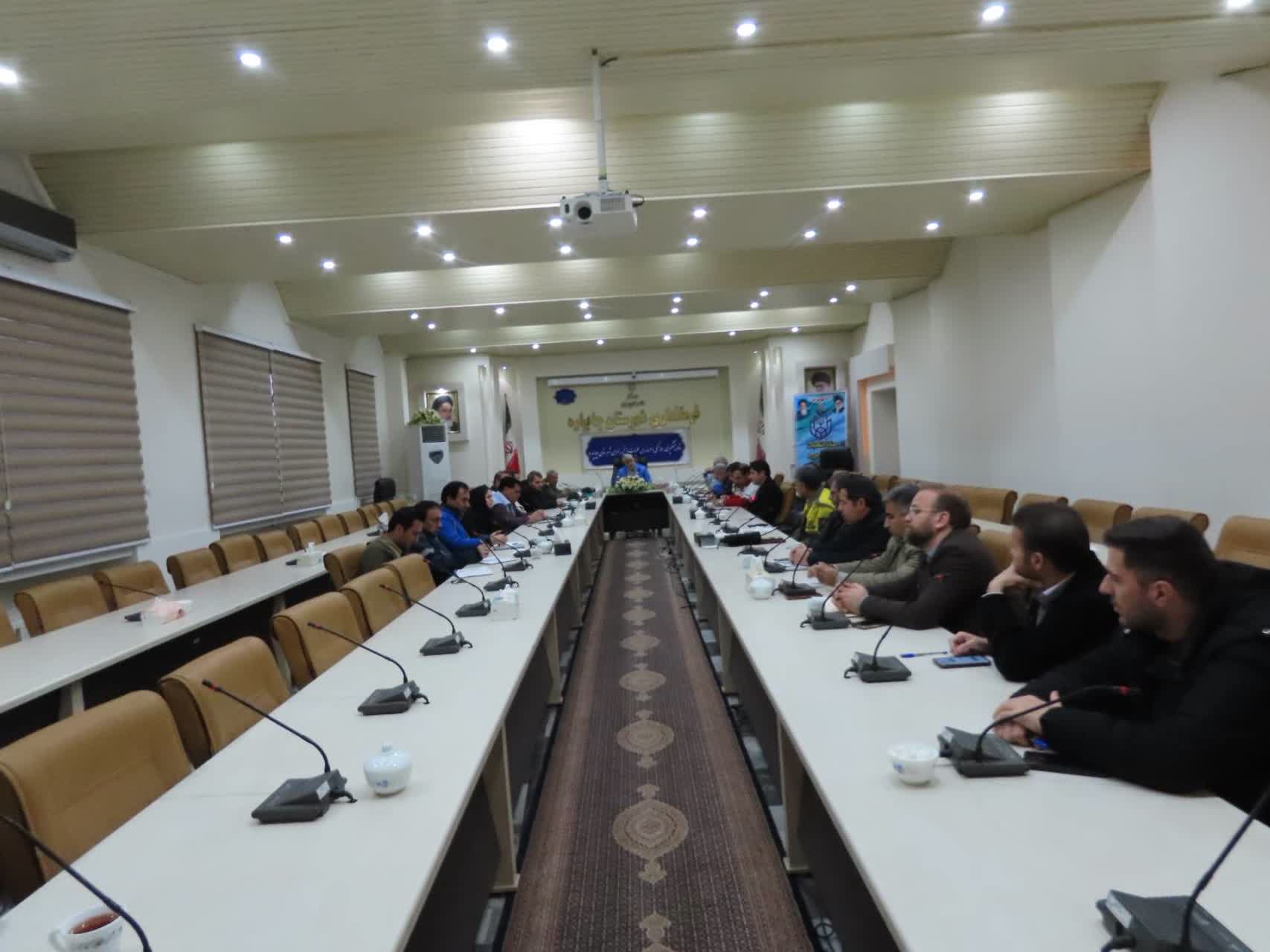 برگزاری جلسه ستاد پیشگیری ، هماهنگی و فرماندهی عملیات پاسخ به بحران شهرستان چایپاره