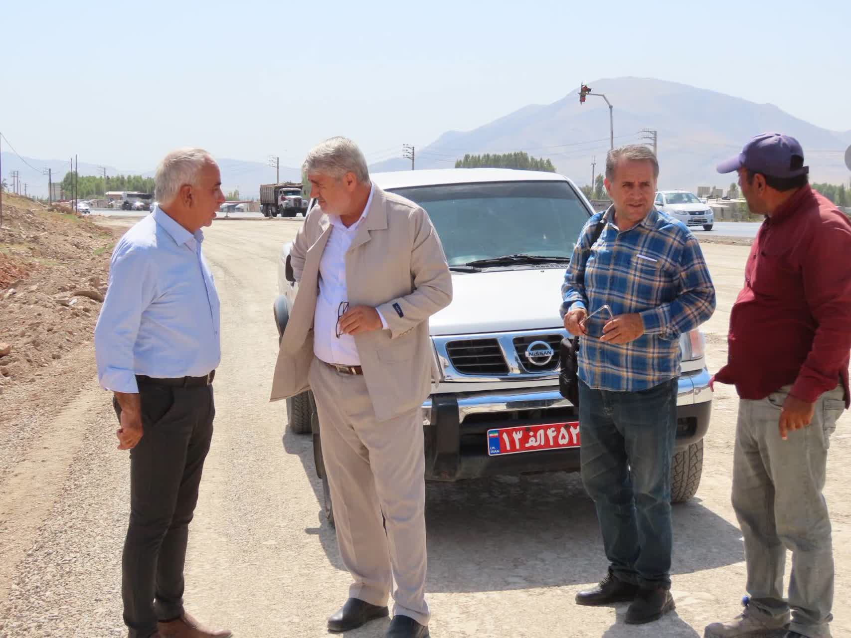 بازدید فرماندار چایپاره از عملیات عمرانی بزرگراه ایواوغلی - گیت ورودی منطقه آزاد ماکو در محدوده شهرستان